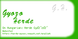 gyozo herde business card